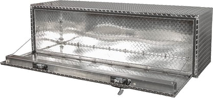 Buyers Products 1705115 Diamond Tread Aluminum Underbody Truck Tool Box, 18 x 18 x 60, Made in USA, .100 in. Thick, Corrosion-Resistant, Locking Compression Latch, Secure Storage for Work Trucks