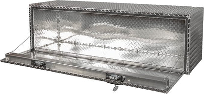 Buyers Products 1705145 Diamond Tread Aluminum Underbody Truck Tool Box, 24 x 24 x 60, Made in USA, .100 in. Thick, Corrosion-Resistant, Locking Compression Latch – Secure Storage for Work Trucks