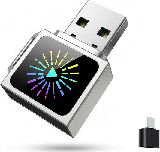 Wireless CarPlay & Android Auto Adapter 2-in-1, WiFi 6 Mini Metal Wireless CarPlay Dongle, Plug & Play USB-A for iPhone iOS 10+ & Android 11+, Converts Factory Wired CarPlay/Android Auto to Wireless