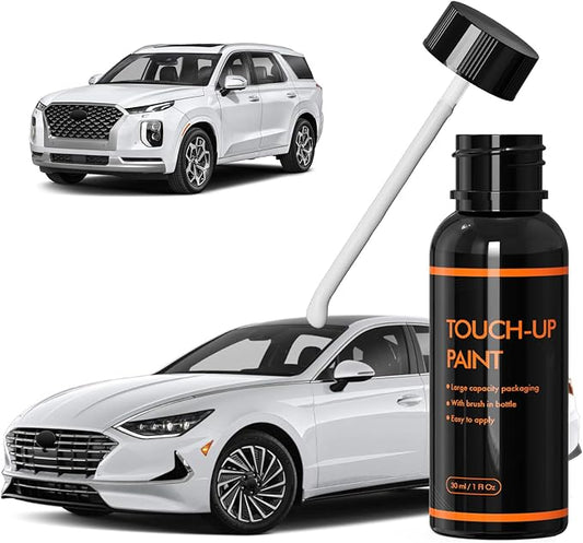 WC9 Hyper White Touch Up Paint for Hyundai, DIY Car Paint Scratch Repair Kit, Automotive Paints, Quick & Easy Fix Scratch Repair for Azera/Palisade/Sonata
