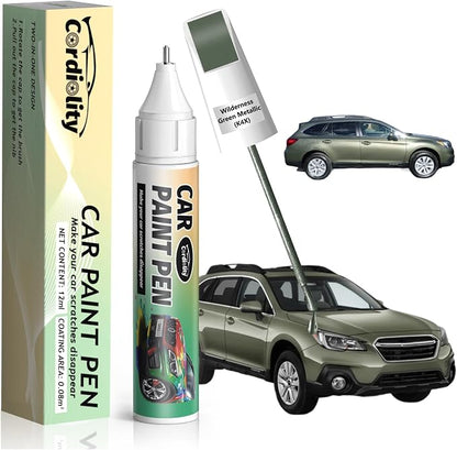 K4X Wilderness Green Metallic Touch Up Paint for Subaru, Color Accurate Car Paint Scratch Repair Pen, Quick & Easy Fix Automotive Chips and Nicks