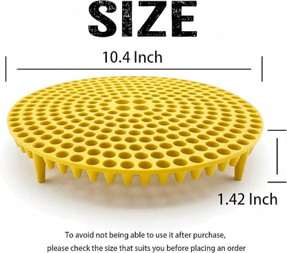 10.4" Heavy Duty Car Wash Bucket Insert (2-Pack) & Wash Mitt Kit - 10.6 oz Detailing Dirt Separator & Grit Trap, Scratch-Free Auto Wash, Fits 3.5 to 5 Gallon Buckets (Yellow Kit)