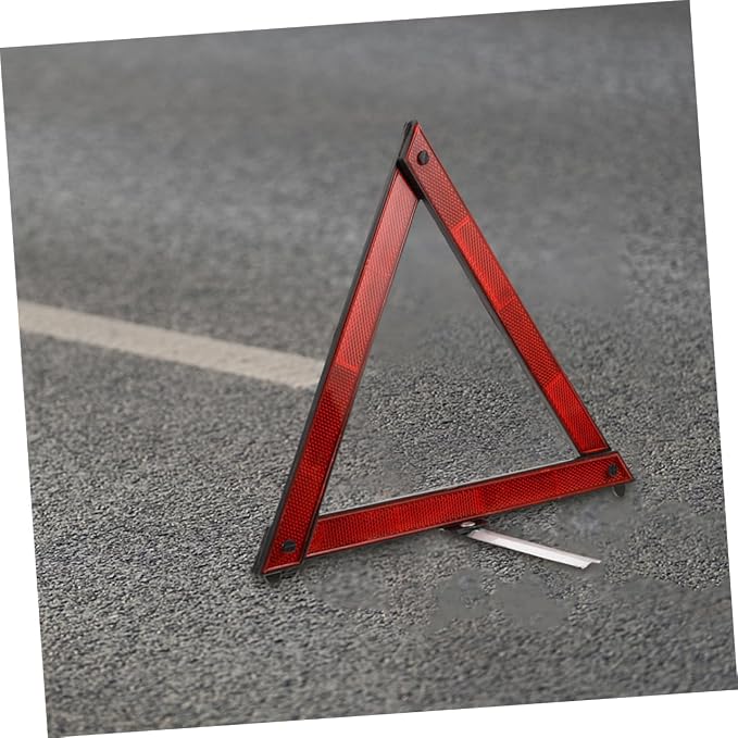 Alipis 5pcs Reflective Safety Triangle Kit Foldable Emergency Warning Sign for Vehicles Roadside Safety Tool for Breakdown Situations