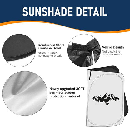 for Subaru Outback Sun Shade 2015-2024 2025, Car Front Window Covers Sun Visor Protector, Foldable Blocks UV Rays Windshield Sunshade for Subaru Outback Accessories