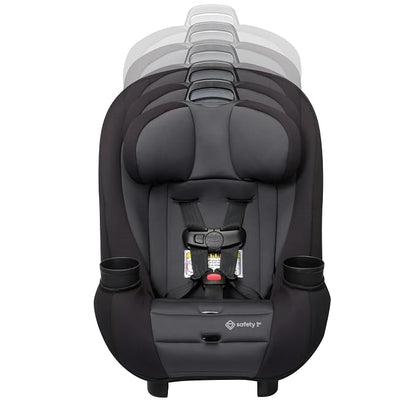 Safety 1st Ellaris 3-in-1 Convertible Car Seat, Slim Fit Design, Rear & Forward-Facing, 5-Position Headrest, Travel-Friendly with Machine-Washable Seat Pad, Smokey Haze