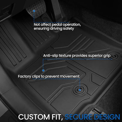 Floor Mats Set for 2026 Toyota RAV4 Hybrid, All Weather TPE Floor Liners Backrest Mat Trunk Mat Cargo Liner Door Sill Guards Accessories(Not Fit PHEV or Subwoofer Models)