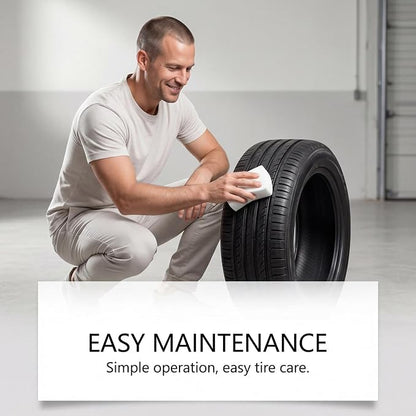Tire Paste - 50g Premium Tire Dressing Wax, Long Lasting Shine Nourish Formula | Vehicle Wheel Cleaning Scratch Repair for Car Truck Motorcycle Exterior Rim Enhancement