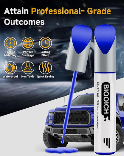 Touch Up Paint Pen Exact Color Match Car Chip and Scratch Repair (for Ford, Deep Impact Blue(J4))