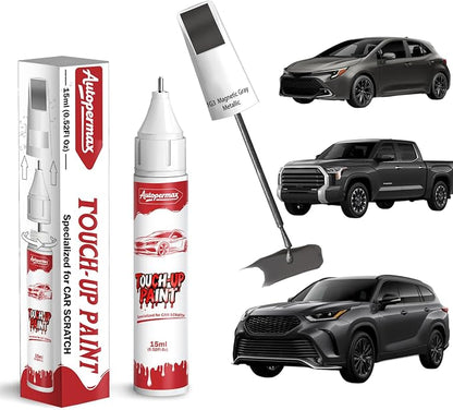 1G3 Magnetic Gray Metallic Car Touch Up Paint for Toyota, Color Accurate Two-In-One Car Paint Scratch Repair Pen, Professional Scratch Remover for Vehicles Chips and Nicks Scuff