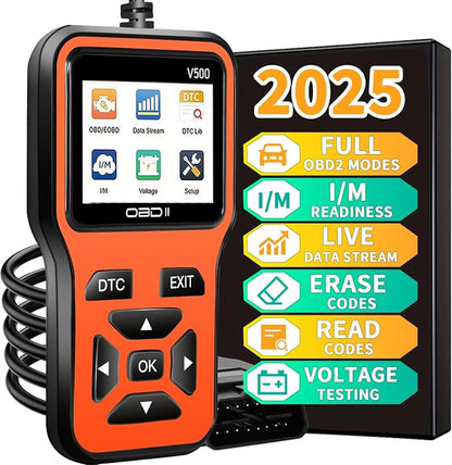 OBD2 Scanner Diagnostic Tool - Check Engine Light Code Scanner Tool with Reset, DTC, Data Stream, I/M Readiness, Car & Truck Scan Tool for All Vehicles Since 1996, escaner automotriz
