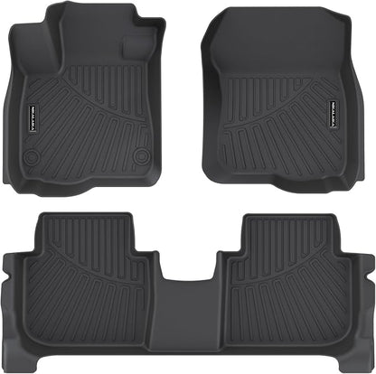 Floor Mats for 2023-2025 2026 Honda CR-V CRV (Include Hybrid) All Weather Protection TPE Rubber Floor Liners for 2026 Honda CRV Hybrid Accessories, Odorless Anti-Slip, 1st & 2nd Row, Black