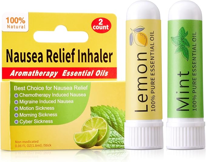 Hion Inhaler-Lemon and Mint, Natural Essential Oils Inhalers