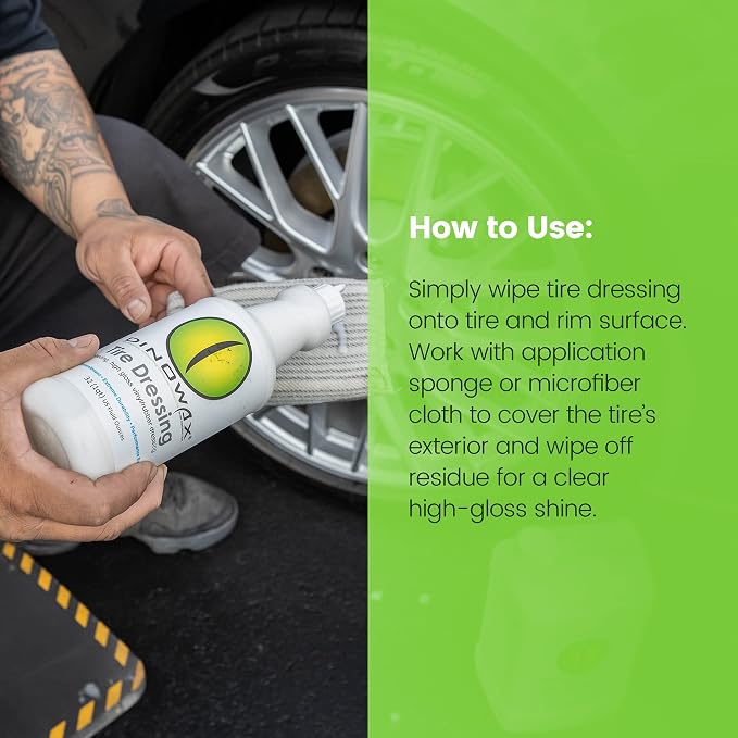 Tire Dressing, Tire Shine, Tire, Vinyl, and Rubber Dressing, Tire and Wheel Care Products, 32 Oz