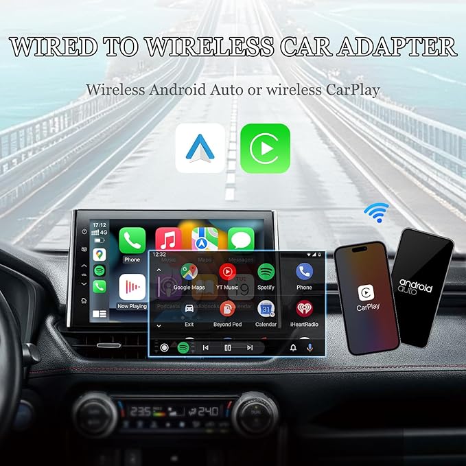 Carplay Adapter for Chevrolet Equinox 2018 2019 2020 2021 2022 2023 2024 2025, Plug & Play Car Interface Dongle Carplay Box Supports Navigation Music & Voice Control Stable and Easy to Use