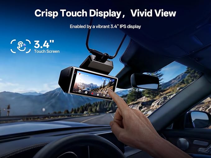 True 4K+2.5K Dash Cam Front and Rear,IMX678 + IMX675 Dual Starvis 2 Sensor,Free 128GB Card & OBD Hardwire Kit,Native 4K HDR Dash Camera for Cars,5.8GHz WiFi 6,STARLIT™ Full Color Night Vision,GPS,ADAS