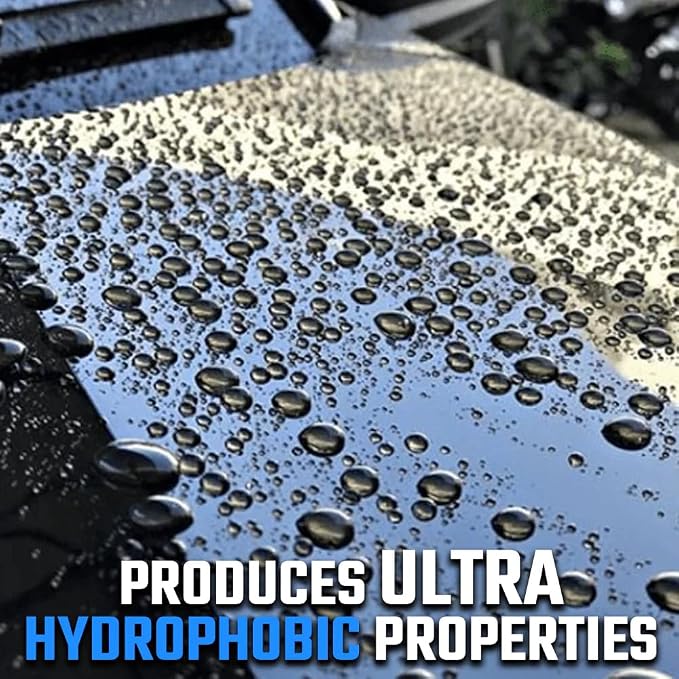 ExoForma Ceramic Detailer - SiO2 Ceramic Spray Wax Sealant, Delivers High Gloss, Superior Durable Protection & Hydrophobic Action - Extends Coating Lifespan - For Cars, Boats, ATVs & RVs, 128 oz