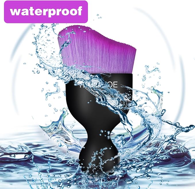 Car Interior Cleaning Brush, Car Duster Interior,Car Detailing Brush Dusting Brush,Car Interior Cleaning Tool, Auto Soft Hair Car Brush,Auto Interior Dust Brush for Air Vents(Black Purple)