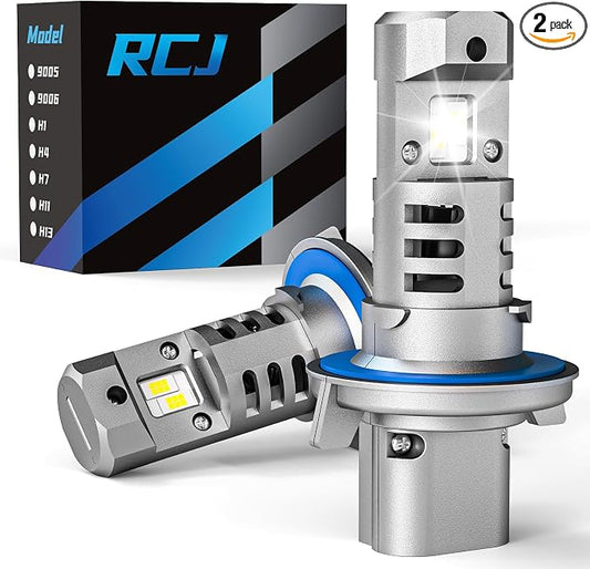 RCJ Fog Weather Light Bulbs, H13/9008 Bulbs 6000K Cool White, Plug-N-Play, Pack of 2