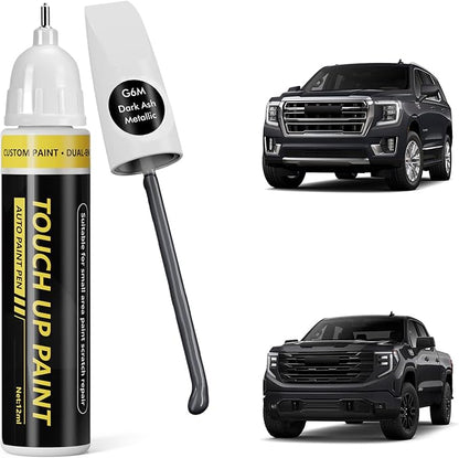 (Dark Ash Metallic (G6M) Car Touch Up Paint for GMC, Car Paint Scratch Repair Kit, Quick & Easy Solution, 2 in 1 Scratch Remover Pen with Color-Matched