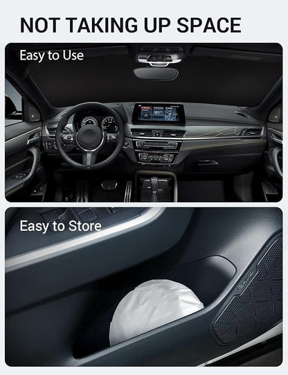 Proadsy 2026 Upgrade Windshield Sun Shade Custom Fit 2018-2023 BMW X2 F39 Foldable Front Sunshade Protector Sun Visor Blocks UV Rays Keep Car Cooler