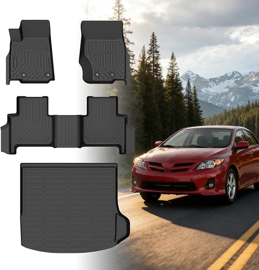 Floor Mats for Jeep Grand Cherokee 2022 2023 2024 2025, 2025 Grand Cherokee Laredo/Overland/Limited/Trailhawk/Summit Reserve/Summit/Altitude Floor Mats, ONLY 5 Seat, NOT WK or L or 4xe, TPE Non-Slip
