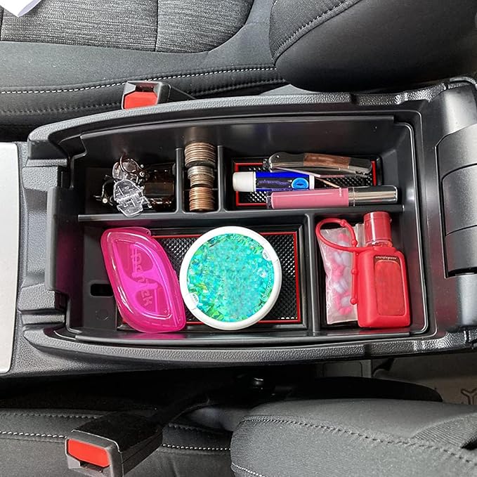 Compatible with Ford Escape 2020 2021 2022 2023 2024 2025 2026, Bronco Sport 2021-2023 2024 2025 2026 Accessories Center Console Tray Organizer, Armrest Secondary Storage Box