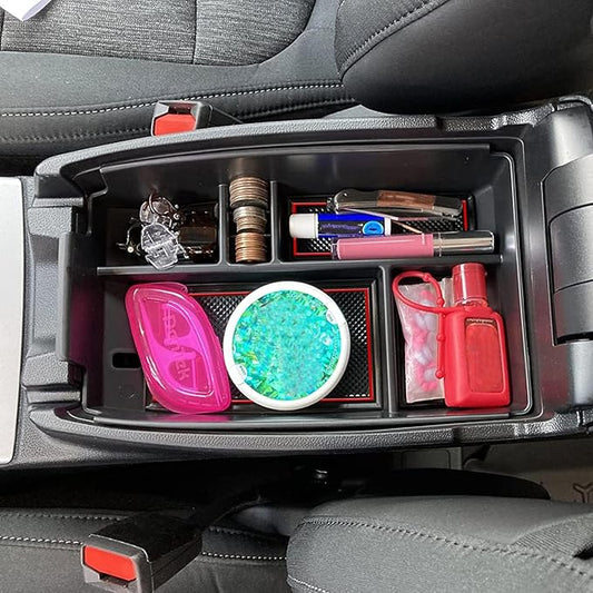 Compatible with Ford Escape 2020 2021 2022 2023 2024 2025 2026, Bronco Sport 2021-2023 2024 2025 2026 Accessories Center Console Tray Organizer, Armrest Secondary Storage Box