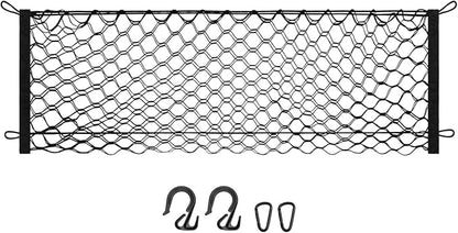 Canvcle Trunk Cargo Net for 2020-2026 Ford Explorer Accessories Envelope Style Mesh Trunk Net Organizer and Storage Stretchable Adjustable Elastic Nylon Rear Cargo Netting with Hooks