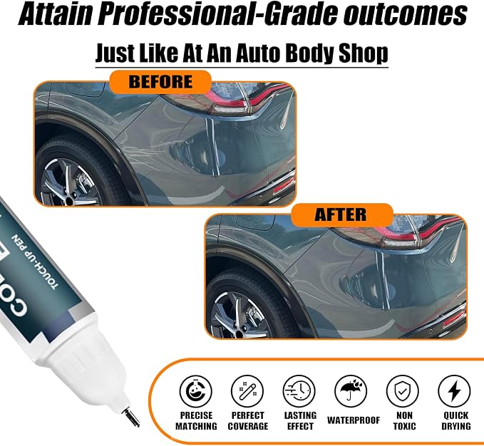 Nordic Forest Pearl(G-553P) Touch Up Paint Compatible with Honda, Car Paint Pen Scratch Repair Two-In-One Touch Up Paint, Premium Car Scratch Remover for Deep Scratches