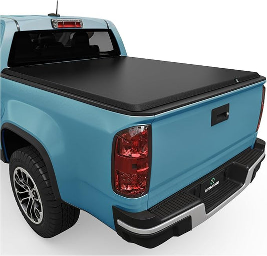 AUTOSAVER88 Soft Roll Up Truck Bed Tonneau Cover Compatible with 2015-2026 Chevy Colorado/GMC Canyon 5.2ft Bed