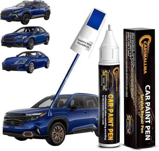 WCH Sapphire Blue Pearl Car Touch Up Paint for Subaru, Color Accurate Car Paint Scratch Repair Pen Kit Quick & Easy Fix Vehicle Chips and Automotive Nicks Scuff