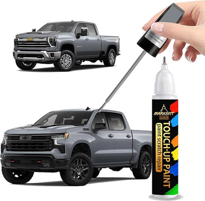 Slate Gray Metallic(GNO/WA633D) Touch Up Paint For Chevrolet Exact Match-Chips and Nicks 2 in 1 Car Paint Pen Scratch Rapair for Tahoe/Suburban/Blazer/Colorado/Trax/Chevy/Silverado/Equinox/Traverse
