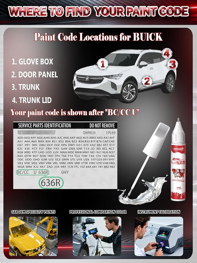 Copper Ice Metallic(G98/WA190J) Car Touch Up Paint for Buick, Color Accurate Two-In-One Car Paint Scratch Repair Pen, Professional Scratch Remover for Vehicles Chips and Nicks Scuff