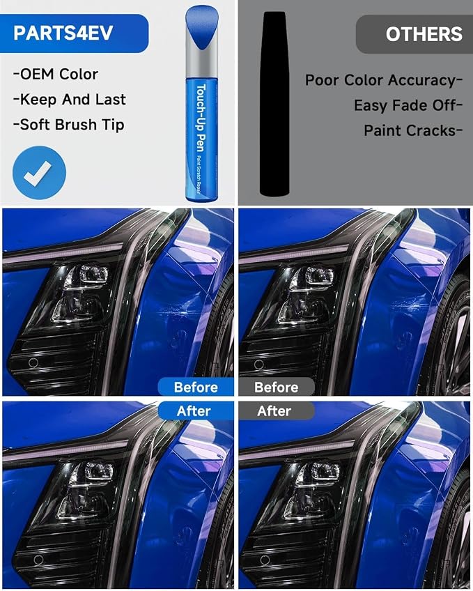 GTR/WA705U Opulent Blue Metallic Touch Up Paint Compatible with Cadillac Exact Match Touch Up Paint Car Scratch Repair