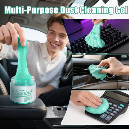 ASFSKY Car Cleaning Gel (Aromatherapy aroma) Dust Cleaning Putty Universal Car Interior Cleaner Keyboard Dust Remover Car Slime Gifts for Men Women girl（4 pack）