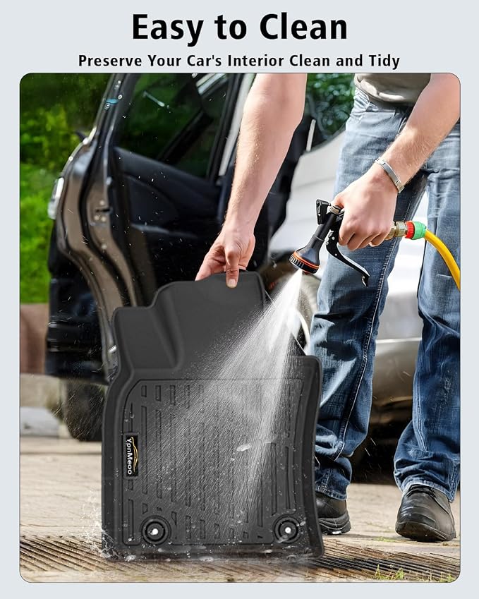 Floor Mats & Trunk Mat Custom Fit for Toyota Camry 2025 (Include Hybrid) All Weather TPE Rubber Cargo Liner Anti-Slip Full Set Automotive Floor Liners for Camry Accessories