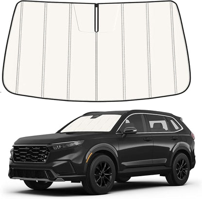 Windshield Sun Shade for Honda CRV 2023-2026, Front Window Visor Accessories, Folding Design Blocks Heat & UV Rays Maintain Cool Interior and Save Space