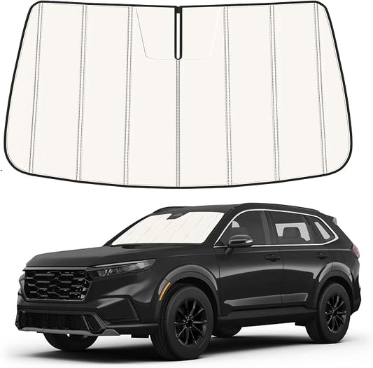 Windshield Sun Shade for Honda CRV 2023-2026, Front Window Visor Accessories, Folding Design Blocks Heat & UV Rays Maintain Cool Interior and Save Space