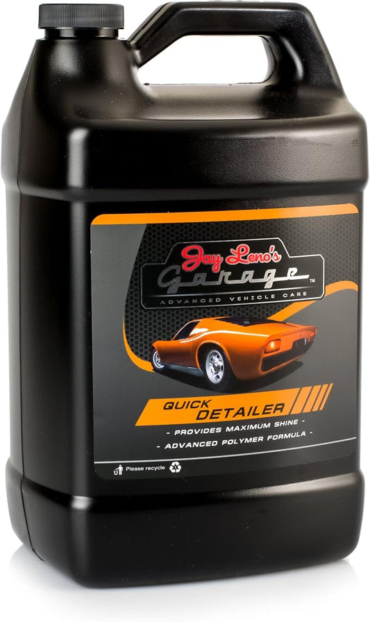 Jay Leno's Garage Quick Detailer Spray - Car Detailing and Auto Detailer Spray for High Gloss Finish, Fast Shine Car Exterior Cleaner and Quick Detail Automotive Cleaner (1 Gallon) (1 Gallon)