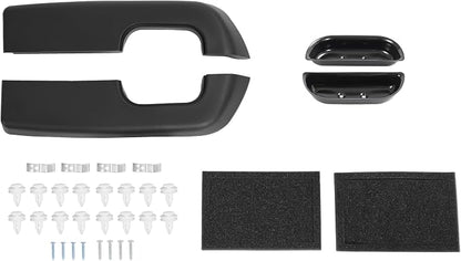 Front Inner Door Panel Kit Compatible with 1973-1979 Ford F100 F150 F250 F350 Bronco Door Trim Panel Arm Rest Pads Finger Cups Replacement for D3TZ-1023942-KT Plastic Steel