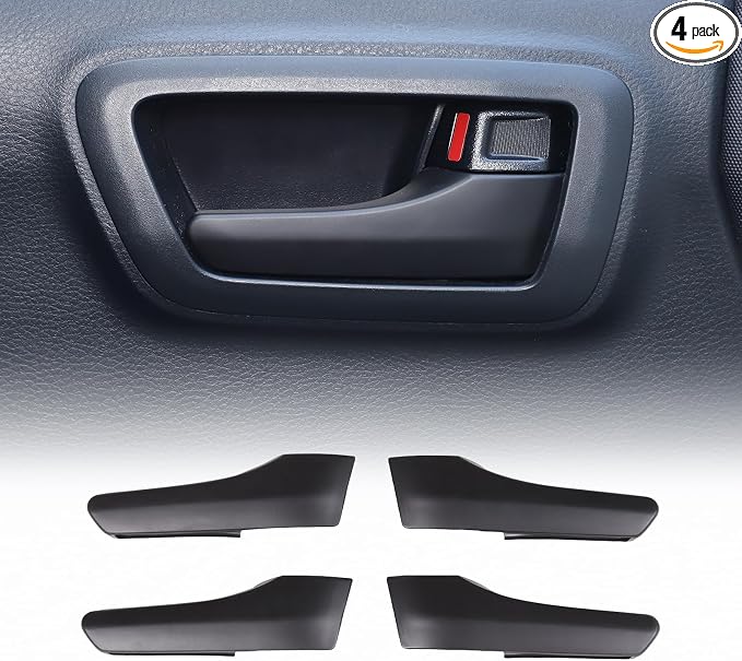 CHEAYAR Car Inner Door Handles Cover Trim Compatible with Toyota Tacoma 2016-2022, Auto Inner Door Handles Cover Interior Door Handles Protector Trim Decorate Covers Accessories (Matte Black)