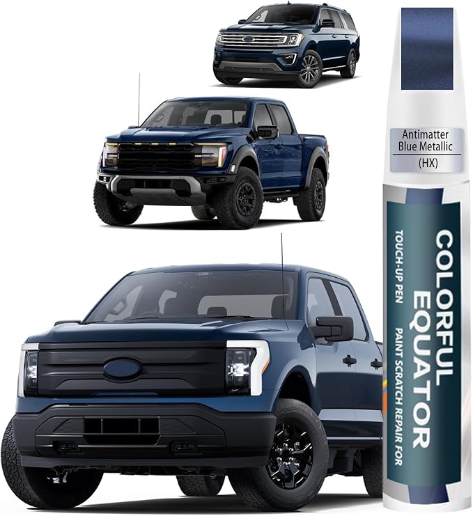 HX Antimatter Blue Metallic Touch Up Paint for Ford, Car Paint Pen Scratch Repair Two-In-One Touch Up Paint, Premium Car Scratch Remover for Deep Scratches