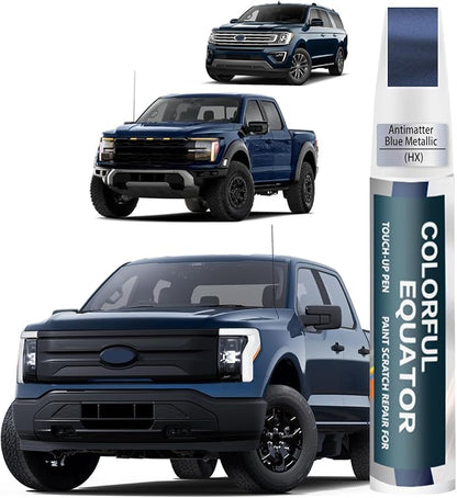 HX Antimatter Blue Metallic Touch Up Paint for Ford, Car Paint Pen Scratch Repair Two-In-One Touch Up Paint, Premium Car Scratch Remover for Deep Scratches