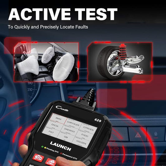 Launch CR629 OBD2 Scanner Code Reader 2026 New Scan Tool with Reset Oil/BMS Service+Live Data, Professional Mechanic Full OBDII Diagnostic Tool for Read/Clear DTCs Lifetime Free Update