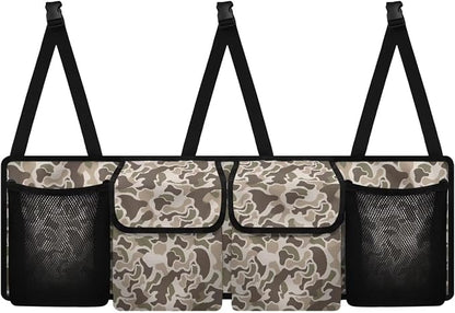 Brown Camo Trunk Storage Organizer Foldable Vehicle Interior Cargo Organizer Accessories 37" x 11.8" Large Capacity Car Organizers and Storage for Cars SUV Sedans