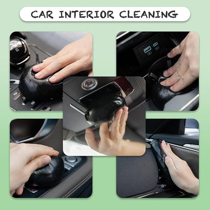 Cleaning Gel for Car Cleaner Cleaning Kit Automotive Air Vent Dust Cleaning Slime for Auto Cleaning Putty Universal Dust Car Accessories Car Interior Cleaner Keyboard Cleaning Laptop Black | Automotive Air Vent Dust Cleaning, Universal Dust Cleaner, Ca...