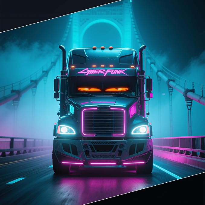 Devil Eyes Light for Cars,Flexible Scrolling Programmable LED Signs,LED Eyes for Truck Windshield,Custom Editor Colours,Animations,Text