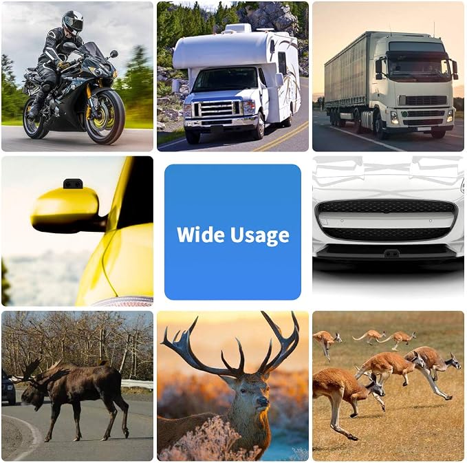 4 Pcs Car Deer Whistle, Save A Deer Whistles Deer Warning Devices Units for RVs Vehicles Motorcycles, Dual Construction Automotive Safety Kits Gifts with Extra Tapes - Transparent