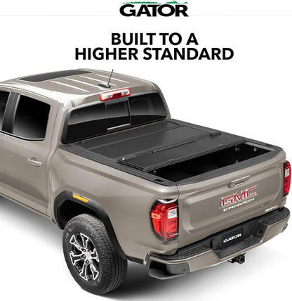 Gator FX Hard Quad-Fold Truck Bed Tonneau Cover | 8828131 | Fits 2019 - 2025 Chevy/GMC Silverado/Sierra, works w/ MultiPro/Flex tailgate 6' 7" Bed (79.4")