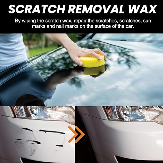 Scratch Remover for Vehicles,2026 New Scratch Removal Wax,Containing Wiping Sponge car Paint Scratch Repair Polishing Wax,Used for Deep Scratches on Various Vehicles (1pc)